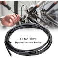 Miniatyrbild 2 av 5: 3 m 5,4 mm cykel-hydraulisk bromsslang-set, svart cykel-hydraulisk skivbromsslang med 4 olivförbindelseinsatser, lämplig för TEK-TRO hydrauliska