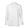 Miniatyrbilde 3 av 5: Herre fritidsskjorte langermet lapell krage strandskjorte topp White 2XL