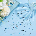Miniatyrbilde 4 av 5: 3000 stk. 10 farger glass bugleperler blandet farge skrueformede bugleperler lange rørformede seed beads løse avstandsperler transparente perler blå klare perler for DIY Cr