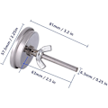 Miniatyrbilde 2 av 5: Ovnstermometer i rustfritt stål Grillrøykertermometer 75 til 300 og 150 til 600 (type B 300c)