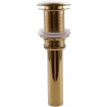 Miniatyrbild 1 av 5: En-håls tvättställsblandare Push Pop-up Click Clack Maker Stopper Stopper Ingen Overflow Made (guld)