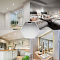 Miniatyrbild 4 av 4: Cob Led-lampa Gu10 Kall vit färg 6000k, 5w 38 strålvinkel, halogen 45w motsv. 450lm Ej dimbar, spotlight-lampa (förpackning om 8) [energiklass A+]