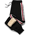 Miniatyrbillede 1 af 6: Herre Fleece Joggingbukser Casual Termobukser Vinter Varme Joggers Bukser Jogging Træningsdragt Bukser sort S
