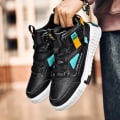 Miniatyrbild 5 av 5: Herr Sports Löparskor Casual High Top Sneakers Fr2107 Black EU 46