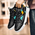 Miniatyrbillede 5 af 5: Herre Sport Løbesko Casual High Top Sneakers Fr2107 Black EU 41