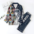 Miniatyrbild 2 av 5: Damer Julpyjamas Set, Taylor Pyjamas Button Down Loungewear Sovkläder style 3 XL