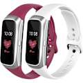 Miniatyrbillede 1 af 5: 2 stk. remme kompatible med Samsung Galaxy Fit Sm-r370, vandtæt, blød og åndbar silikone udskiftningsrem passer til Samsung Galaxy Fit