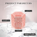Miniatyrbild 3 av 5: Hexagon Sammet Ring Box Enstaka Ring Display Hållare Elegant Smycken Förvaringslåda Present Till Förslag Förlovning Bröllopsdag Födelsedag Ceremoni (svart)
