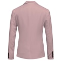 Miniatyrbilde 2 av 5: Herre Business Casual En Knapp Hakket Revers Ensfarget Blazer Dressjakke Pink M