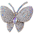 Miniatyrbild 1 av 5: Svart fjäril strass brosch pin för kvinnor flicka män överdrivna Ab kristallkluster mode tecknad djur kavajslag stift klänning accessoarer unisex Del