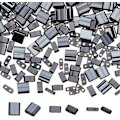 Miniatyrbilde 5 av 5: 800 stk. 2-hulls frøperler Elektropletterte glassperler for smykkelaging