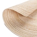 Pikkukuva 3 / 4: Pöytätabletit, 6 kpl, pestävät punotut PP-lämmönkestävät liukumattomat pöytätabletit, pyöreä pöytätabletti 35x35cm (pyöreä, norsunluu)