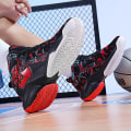 Miniatyrbilde 5 av 5: Herres Basketballsko Lett Pustende Vandresko Sportslige Mote Sneakers 3D9280 BlackRed EU 39