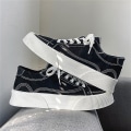 Miniatyrbild 3 av 5: Herr Canvas Sneakers Mode Sneakers Låg Topp Tennis Sneakers Snörning Casual Skor 3Dn2210 Black EU 44