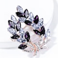 Miniatyrbillede 2 af 5: Kunstig Krystal Zinnia Buket Broche Elegant Og Funklende Modeaccessory Til Kvinder Og Piger