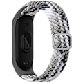 Miniatyrbillede 1 af 4: Sztxj Denim Flettet Solo Loop Rem Kompatibel Med Xiaomi Mi Band 6 5 4 3, Justerbar Elastisk Nylon Sportsudskiftningsrem Til Xiaomi Band Mi Band 6