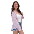 Miniatyrbilde 3 av 5: Chiffonbluse for kvinner, ensfarget, langermet med knapper White M