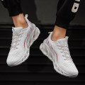 Miniatyrbillede 3 af 5: Herresko Flyvende Vævet Fritidssko Åndbare Sneakers Sportssko 8818 White EU 43