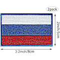 Miniatyrbillede 2 af 5: 2-pak Rusland Flag Patches, Rusland Flag, Broderede Patches, Russiske Flag, Militær Taktisk Patch Til Tøj, Hatte, Rygsække, Pride Dekorationer