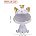 Miniatyrbild 2 av 5: Kattförvaring skulptur harts nyckelhållare katt nyckelskål förmögenhet katt förvaring skulptur harts nyckelhållare statyett