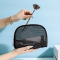 Miniatyrbild 5 av 5: Transparent Resväska i Mesh, Stor Kapacitet, Högdensitetsnät, Makeup Och Necessär style  style3