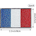Miniatyrbillede 2 af 5: 2 Pakke Frankrig Flag Patches - Broderede Patches - Franske Flag - Militær Taktisk Patch Til Tøj, Hatte, Rygsække, Pride Dekorationer