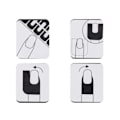 Miniatyrbild 5 av 5: Nagellack Stencil, Peel Off Sticker Tape Manikyr Anti Overflow Förpackning Nagelskydd U-Form Tejp För Nagelkonst Målning Gradering Stämpling