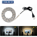 Miniatyrbillede 3 af 5: Strip Light USB Strømforsynet LED Strip Lys, Vandtæt 16.4ft SMD 3528 5v Kølig Hvid, Desktop PC Skærmbaggrundsbelysning, TV Baggrundsbelysning, Båndlys
