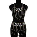 Miniatyrbild 2 av 5: Kroppskedjor Smycken Tillbehör - Boho Kristall Tofs Bikini Set Strand Cosplay Behå