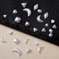 Miniatyrbild 5 av 5: 1200 st vita nageldekorationer Flatback måne/ovala former 3d nageldekorationer material utsmyckningar för nagelkonst DIY-hantverkstillbehör 6*8.5MM
