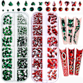 Miniatyrbild 1 av 5: Rhinestones för naglar set, nagelkonst strass pärlor flatback ädelstenar för nagelkonst design multiformer glas strass för nagel diyirish festival make