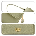 Pikkukuva 3 / 5: Retro Klassinen Kukkaro Clutch Laukku Pu Käsilaukku Piilotetulla Soljella Sopii Naisille. green