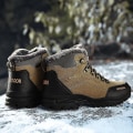 Miniatyrbillede 3 af 5: Herre Vandresko Mid-Top Varme Fleece Bomuldssko Fr9055 Khaki EU 41