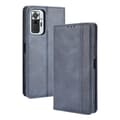 Closure Vintage Telefon Coverpung Læder Etui til Xiaomi Note 10 Pro 4G/Note 10 Pro Max 4G Blue Style D Xiaomi Redmi Note 10 P