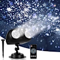 Miniatyrbild 1 av 5: Julsnöfallsprojektorlampor, Högkvalitativa Dynamiska LED-Snöbelysningsprojektioner, IP65 Vattentät Snöfallsspotlightsbelysning