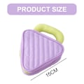Miniatyrbilde 2 av 5: Nydelige sminkepunger for kvinner, sminkeveskeorganisator, stor kordfløyel, polyester og imitert nylon purple