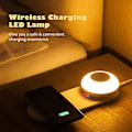 Miniatyrbilde 5 av 5: Trådløs Lading LED Nattlys LED Skrivebordslampe Berøringskontroll Nattlys Med Trådløs Lader Separat Magnetisk LED Sengelampe For Mobiltelefon