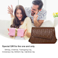 Miniatyrbild 5 av 5: Ny axelväska i konstläder enfärgad dejting nisch mode messenger väska brown