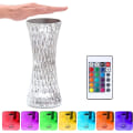 Miniatyrbilde 1 av 5: Akryl Nattbordslampe, [16 Farger 4 Moduser] Berørings LED Skrivebordslampe Med Fjernkontroll, RGB Fargeskiftende