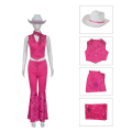 Pikkukuva 2 / 5: 70-luvun 80-luvun Hippie Disco -asu Leveälahkeiset housut Halloween Cosplay -asu XL