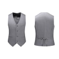 Miniatyrbilde 2 av 5: Herre Klassisk Forretningsdrakt Vest, Regular Fit Smokingvest Grey L