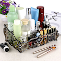 Miniatyrbillede 4 af 5: 3 rum Akryl Makeup Organizer til kommode og badeværelse