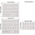 Miniatyrbillede 2 af 5: Silikoneform Støbeforme, Mini Alfabet Epoxy Resin Forme Til DIY Smykker, Boligdekoration Og Kagedekoration (Store Bogstaver, Små Bogstaver A