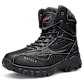 Miniatyrbillede 1 af 5: Herre High Top Taktiske Militærstøvler Udendørs Åndbare Mesh Sneakers 0L523 Black EU 41