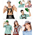 Pikkukuva 4 / 4: Saksalainen Alppityylinen Oktoberfest Baijerilainen Pukuhattu Höyhenellä Grey