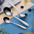 Miniatyrbillede 5 af 5: Stor serveringsske i rustfrit stål, bordbestik, serveringsredskab, buffet, banket, serveringsskeer (pakke med 2) m