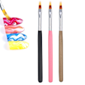 Miniatyrbild 1 av 5: Spikpenna Spets Ombre Design Akryl Nagelkonst Pensel Set Ritning Målning Penna Manikyr Diy&salong Verktyg style  style2quantity  3pcs