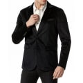 Miniatyrbillede 3 af 5: Mænds Slank Pasform Letvægtsjakke, To Knapper Business Suit Blazer Black XL