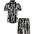 Pikkukuva 2 / 5: Miesten ylelliset rennot lyhythihaiset havaijipaita-asut COLOR 4 2XL