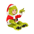 Miniatyrbillede 3 af 5: Grønt Monster Julekostume - 6 dele Julemandssæt Julemandsdragt 100
